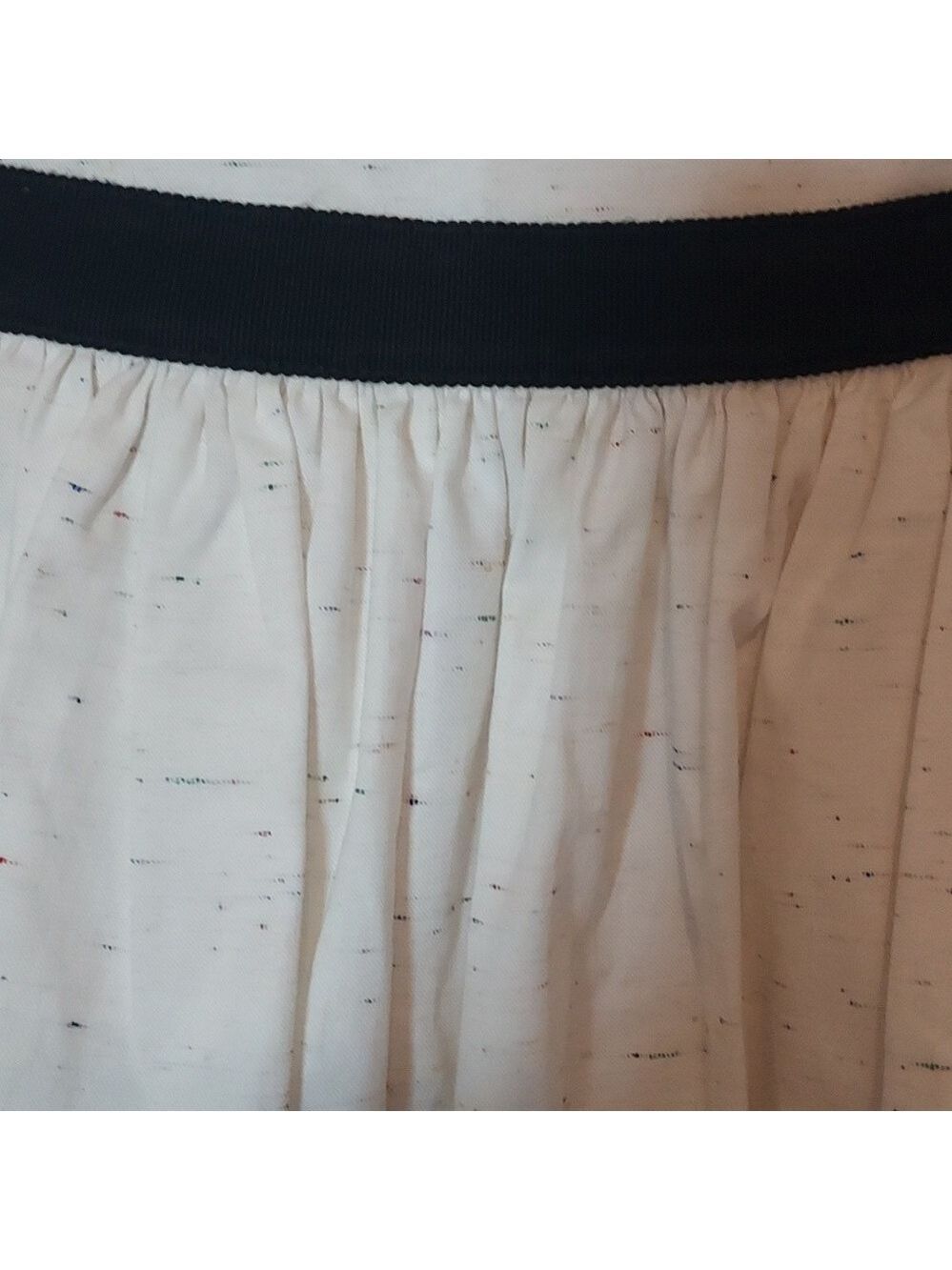 Marchen Speckled Full Skirt In Cream & Navy Size Medium — image 5 of 8